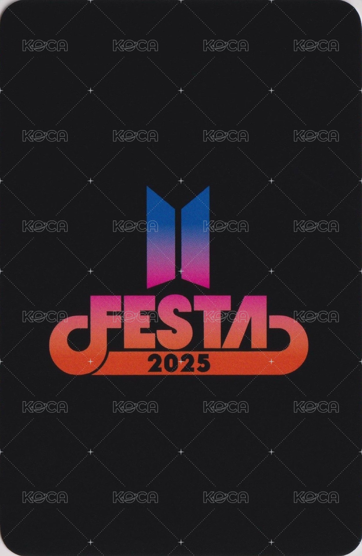 Festa 入場卡 / 場限卡 2025 Army Zone 背面