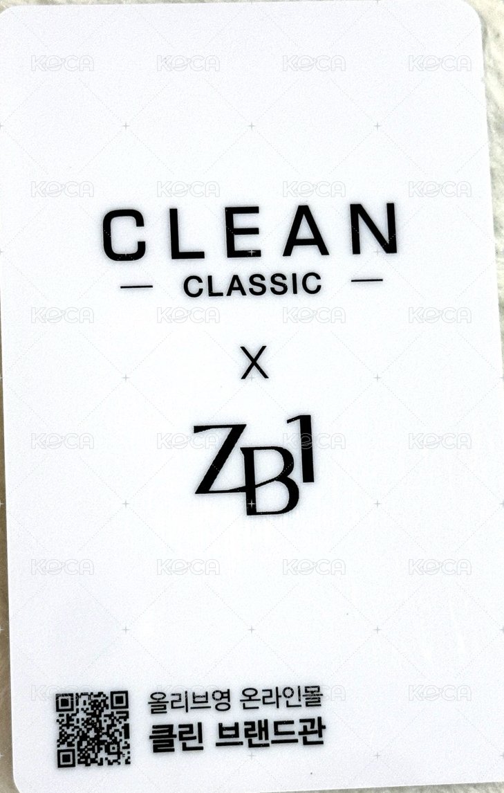 代言卡 CLEAN香水卡 背面