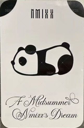 仲夏夜 楠藝 簽售卡 熊貓 背面