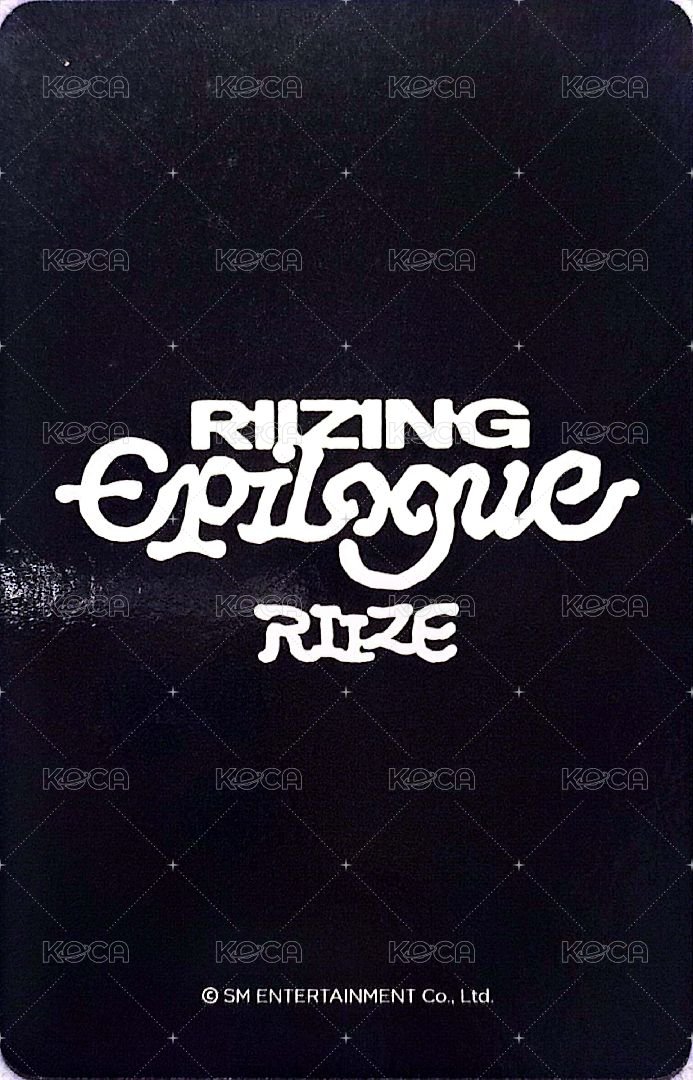 RIIZING EP k4 特典卡 RIIZE Anton RIIZING EPILOGUE  預售 背面