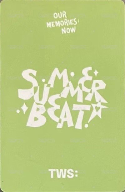 SUMMER BEAT! yzy 北京線下 簽售卡  背面