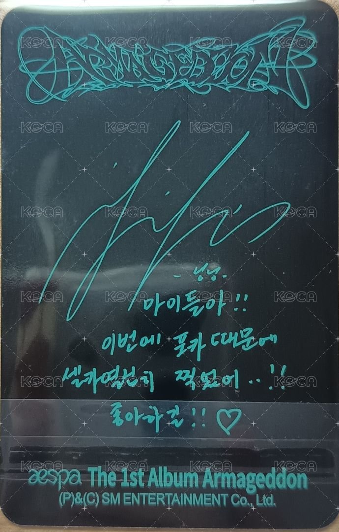 正規一 專輯卡 Zine版寧 背面