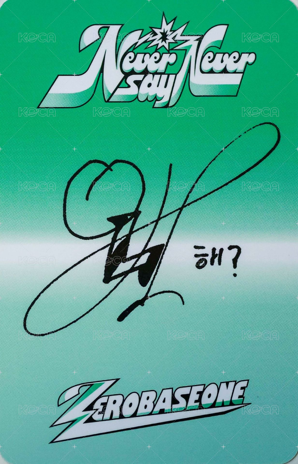 正規一 專輯卡 ICON ver. 背面