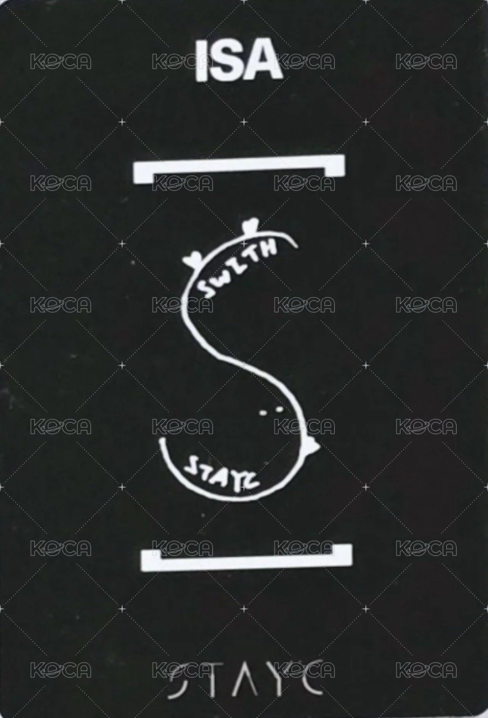 S 打歌卡 bebe 打歌莎 小鹿莎 背面