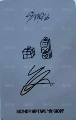 合(HOP) kms 簽售卡  背面