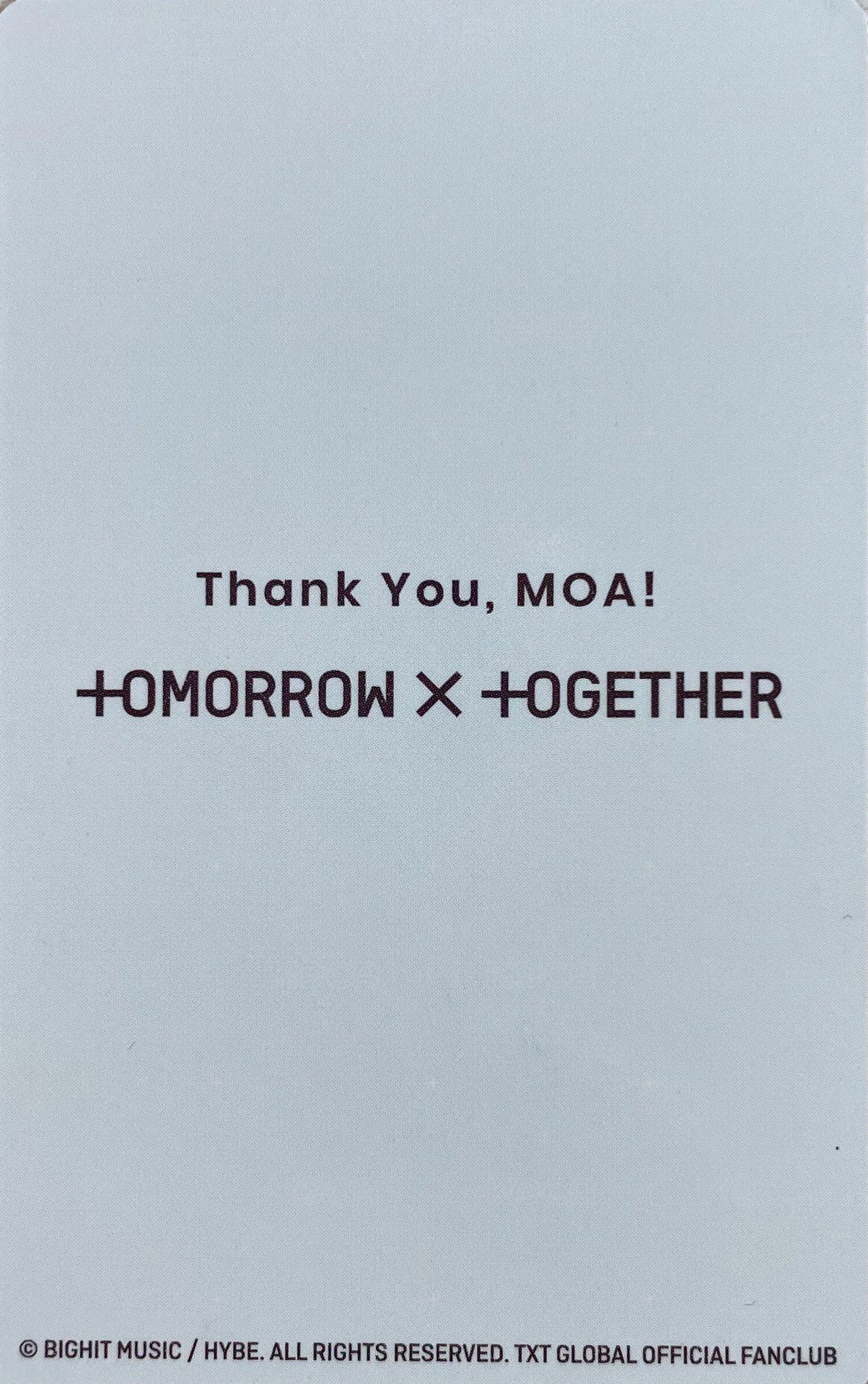 24’巡迴 會員禮卡 日本安可 新入會 背面