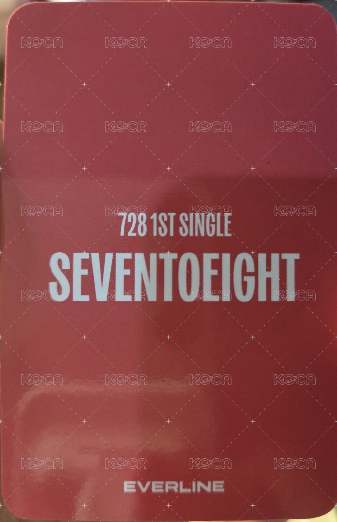SEVENTOEIGHT 1st single el 特典卡  背面