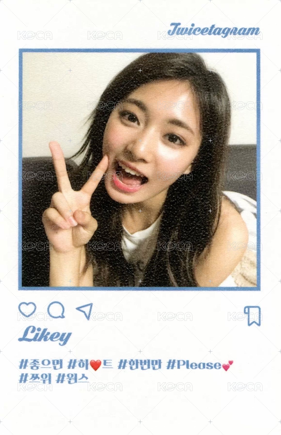 Twicetagram 專輯卡  背面