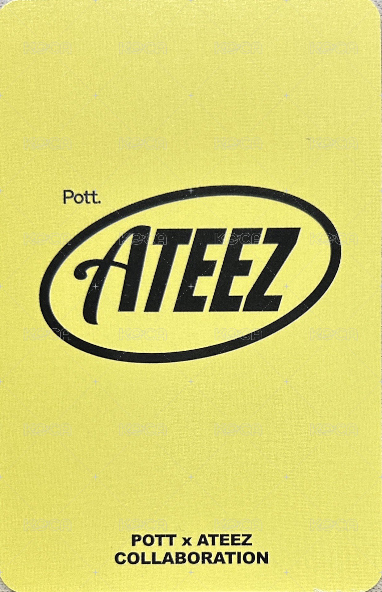 ATEEZ x Pott. 代言卡  背面