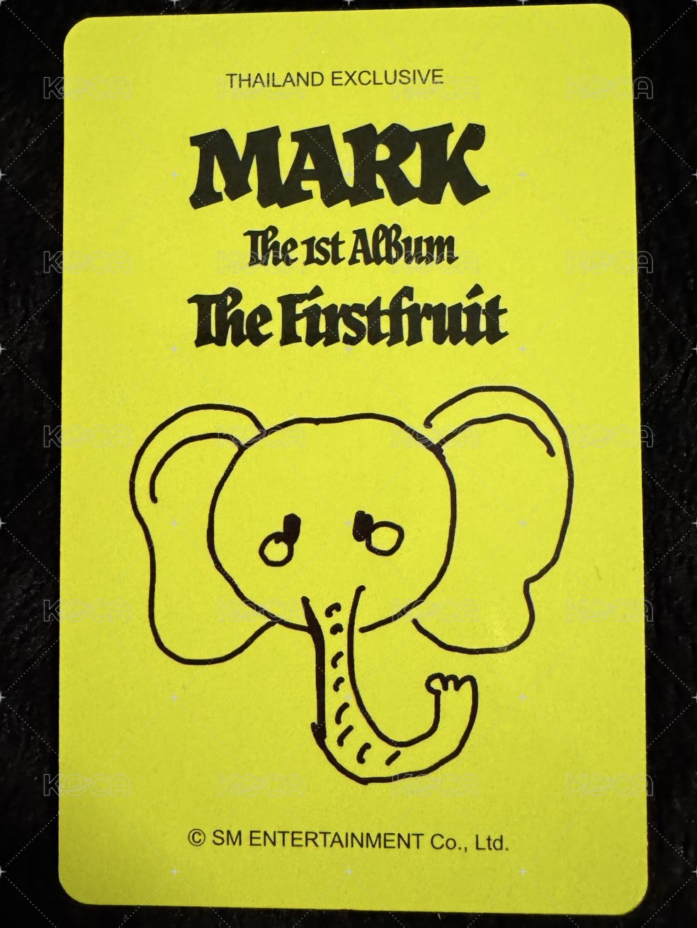 The Firstfruit   泰國 簽售卡  背面