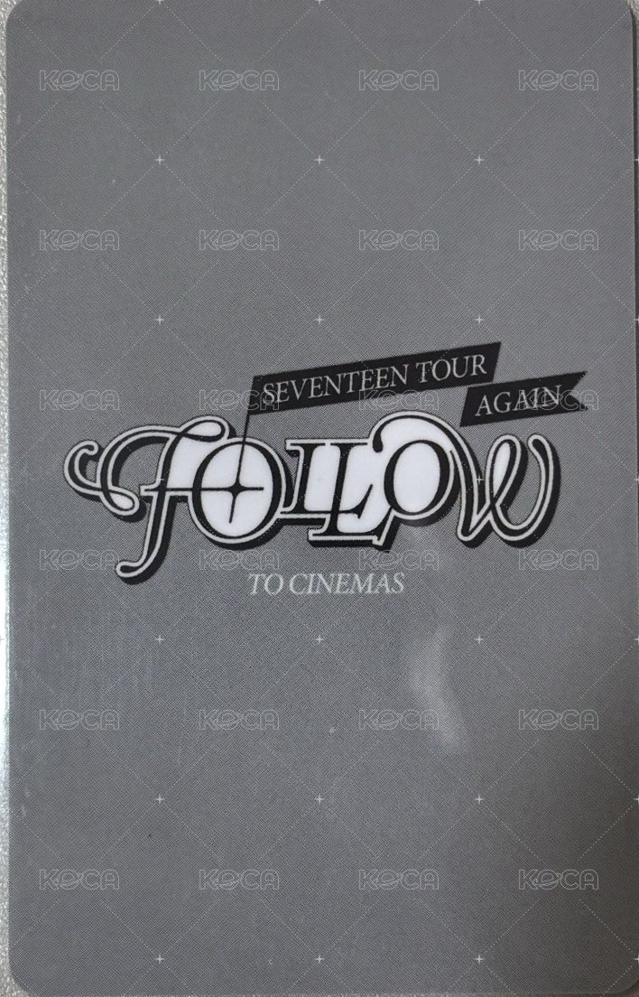 FOLLOW AGAIN 電影卡  背面