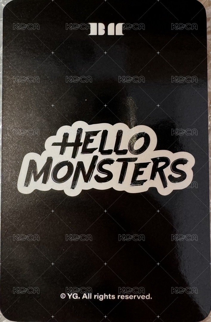 25’世巡 yg 周邊卡 亞巡壓克力鑰匙圈卡 Pharita 背面