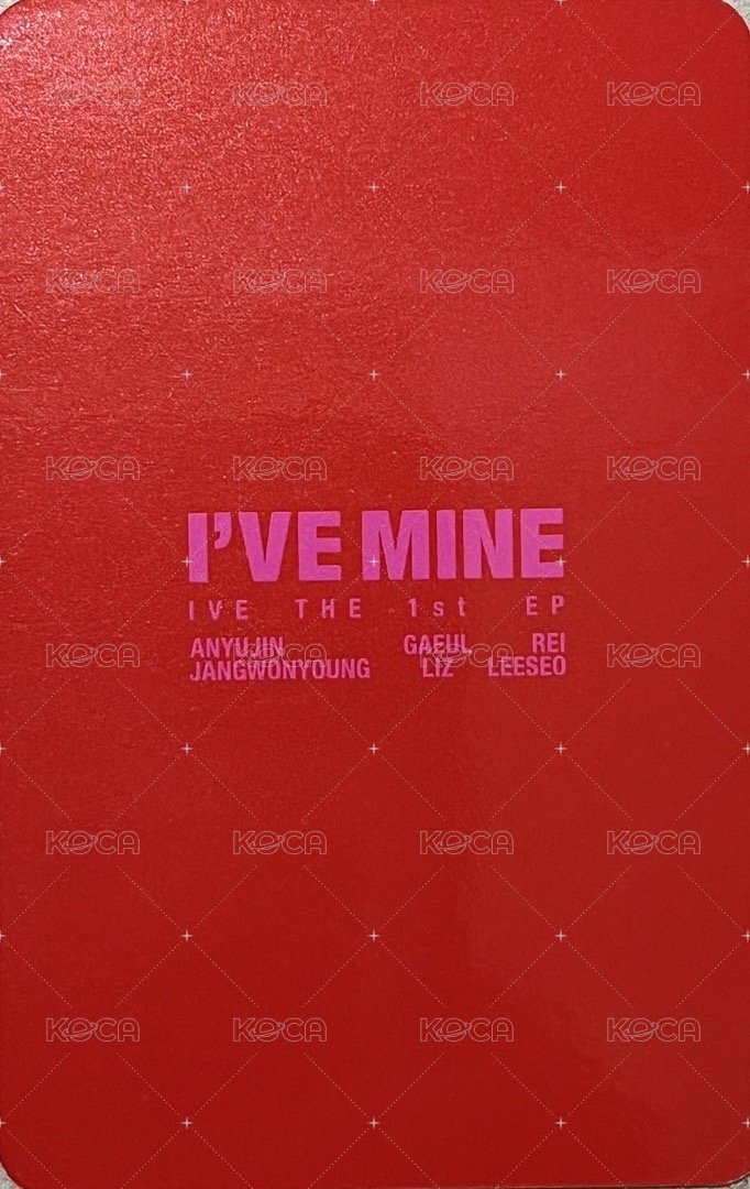 I'VE MINE 專輯卡 IVE MINE LEESEO 紅版專卡 背面