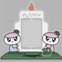 10週年 立牌 蹦蹦 BONGBONGEE 十週年旋轉立牌