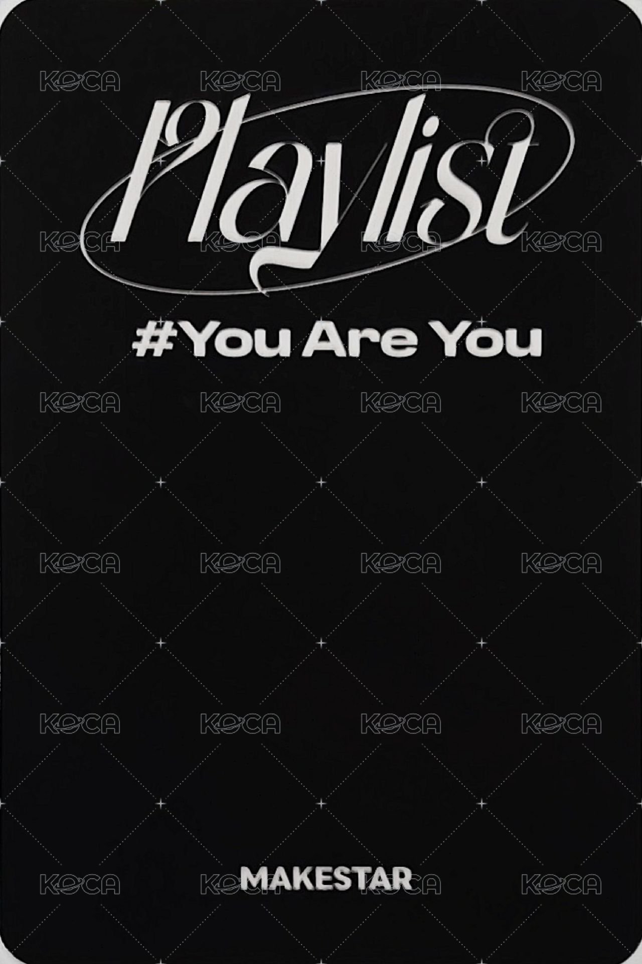 Playlist #You Are You ms 1.0 簽售卡 復古校服 ver. 背面