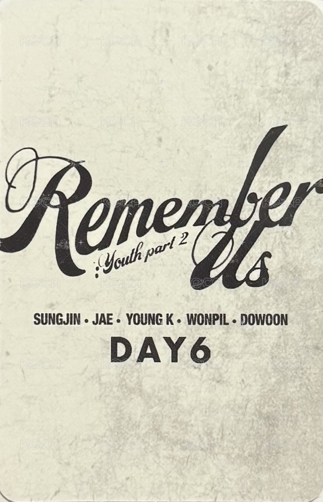 迷四 專輯卡  背面