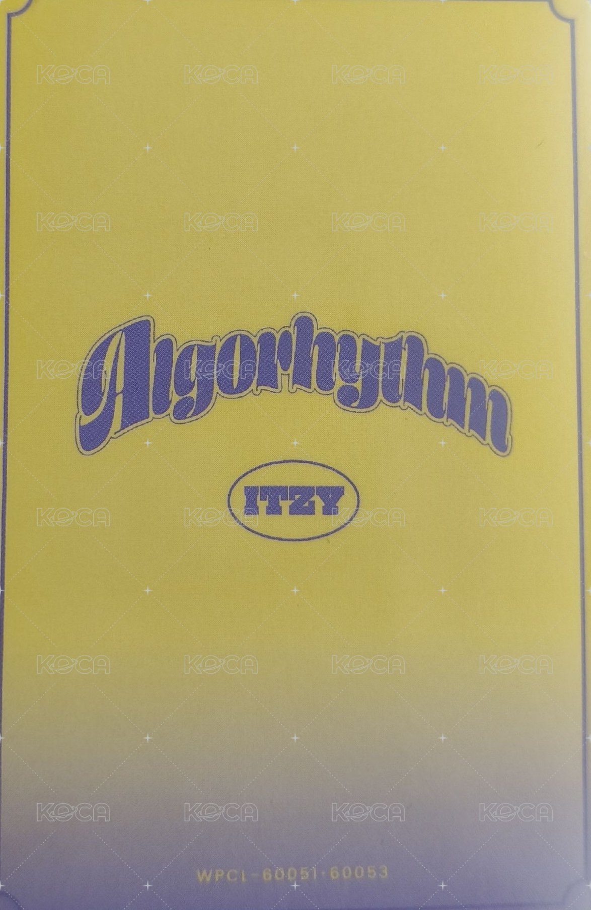 Algorhythm 專輯卡 MIDZY盤 背面