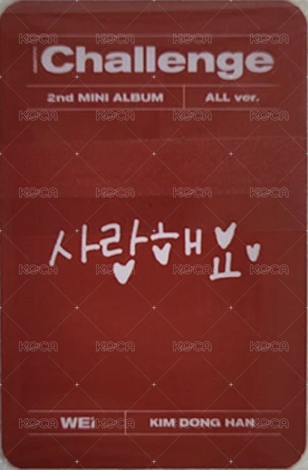 迷你二輯 專輯卡  背面