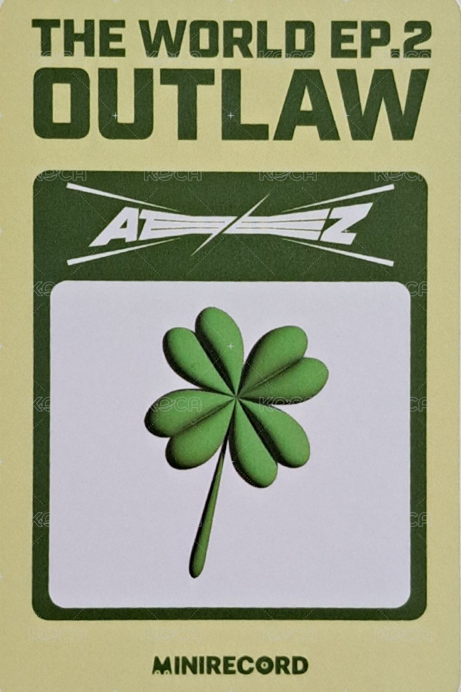 Outlaw MINIRECORD 3.0 簽售卡  背面