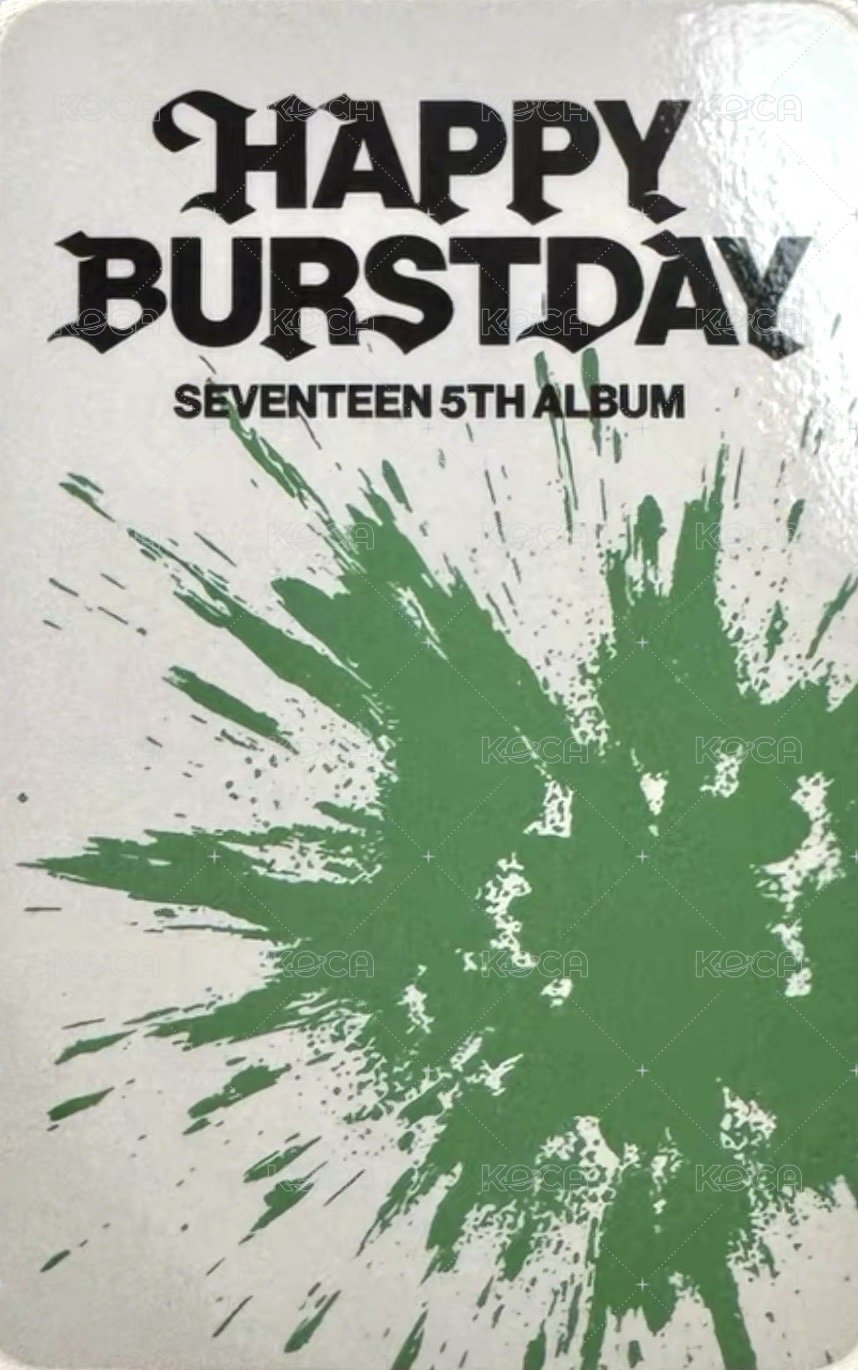 正五 oy 特典卡  背面