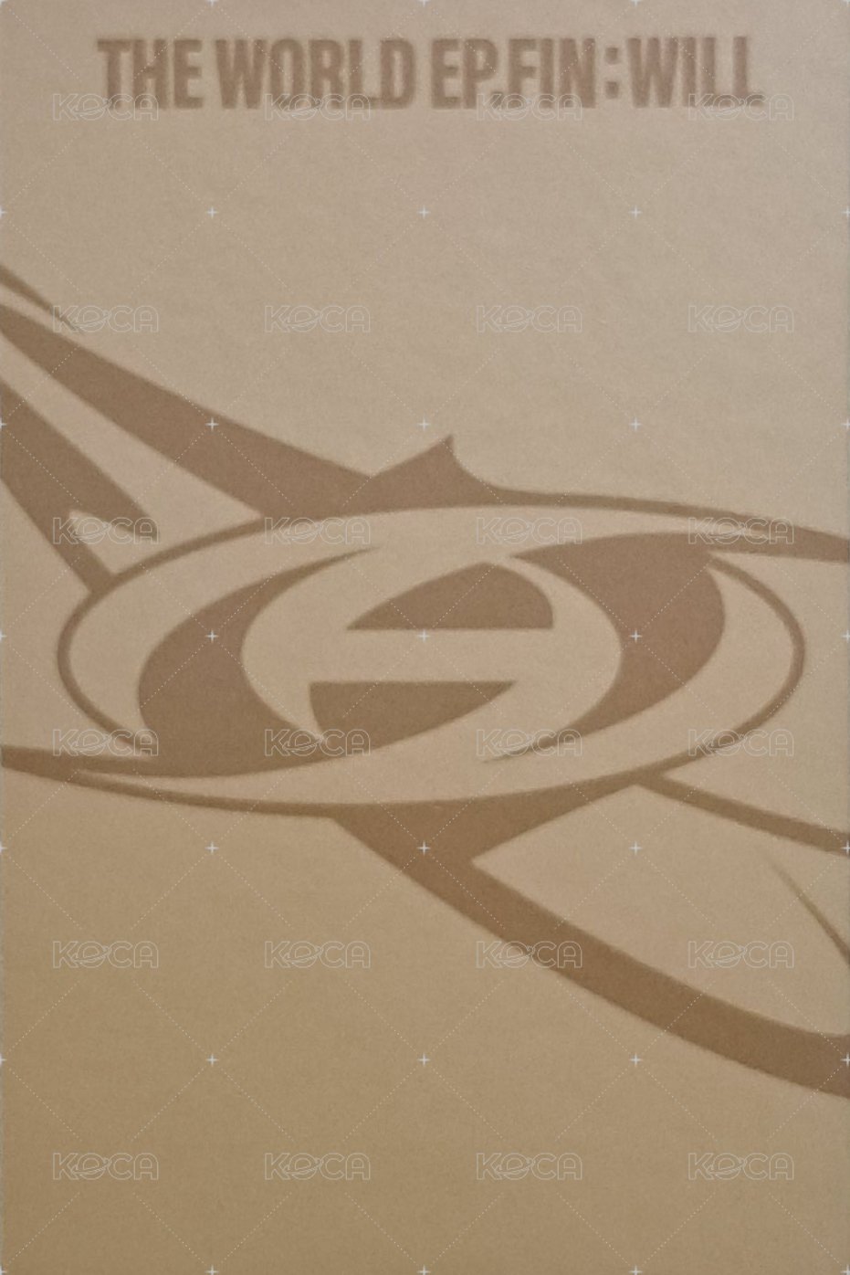 WILL 專輯卡 DIGIPAK ver. 背面