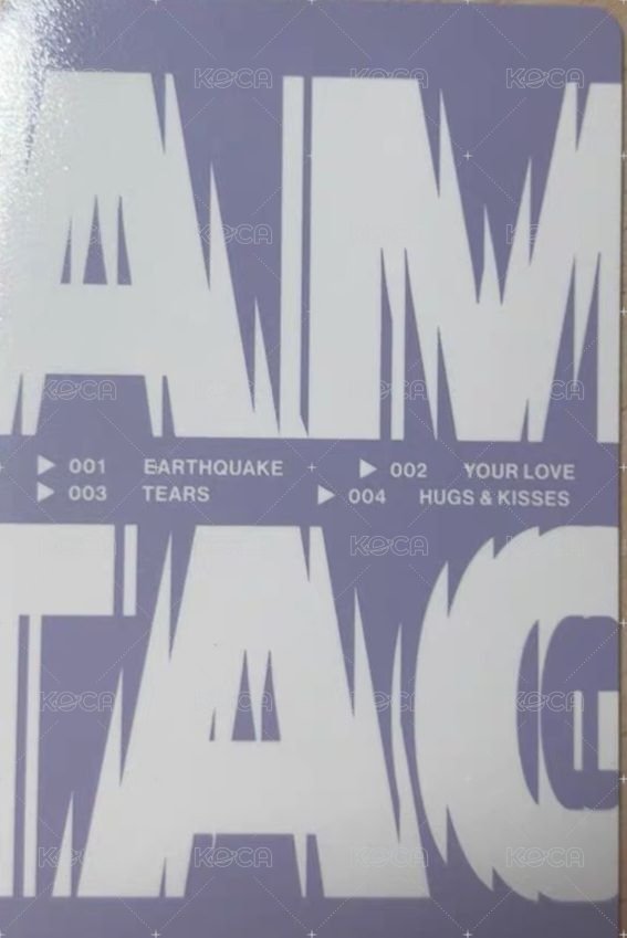 AMORTAGE 隨機卡 白衣秀 背面