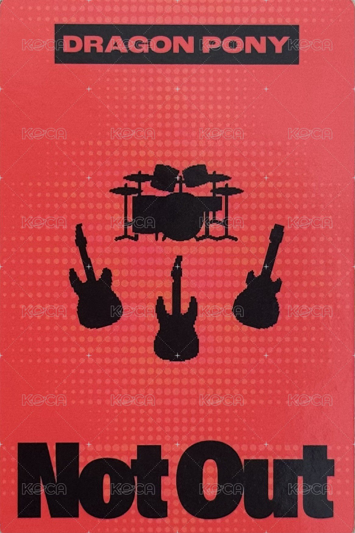 1st Concert ‘Not Out’ 隨機卡 MD 戳臉 背面