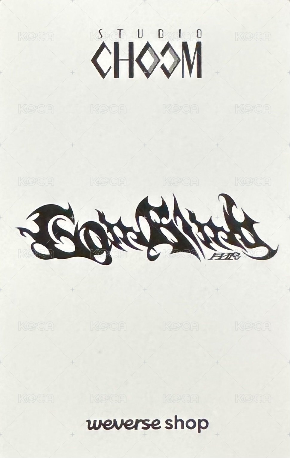 月狼 wvs GL 特典卡 x STUDIO CHOOM 背面