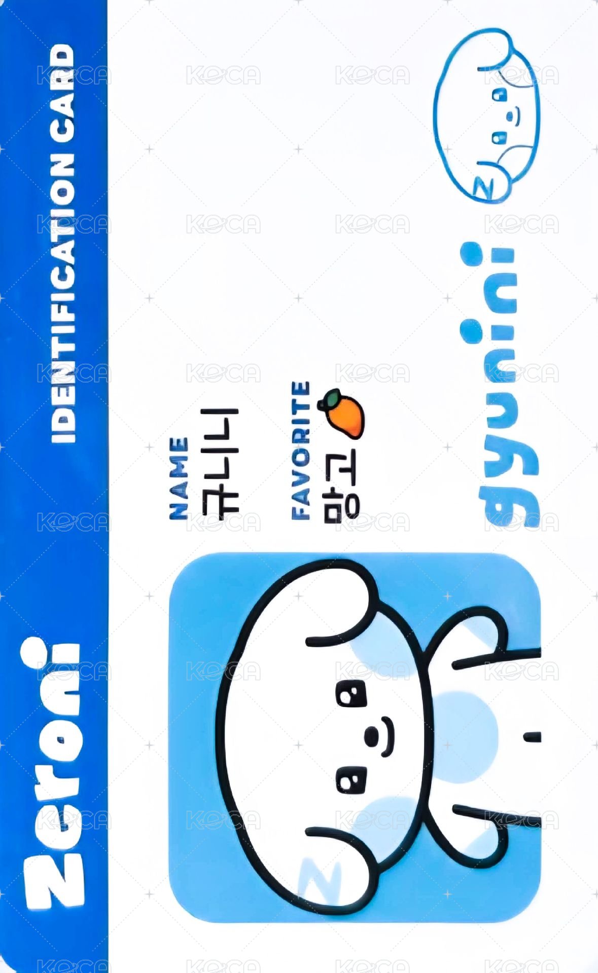 wvs zeroni 周邊卡 香氛卡 正面