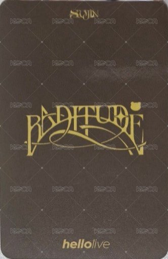 BADITUDE hl 2.0線下 簽售卡 拉拉熊 背面