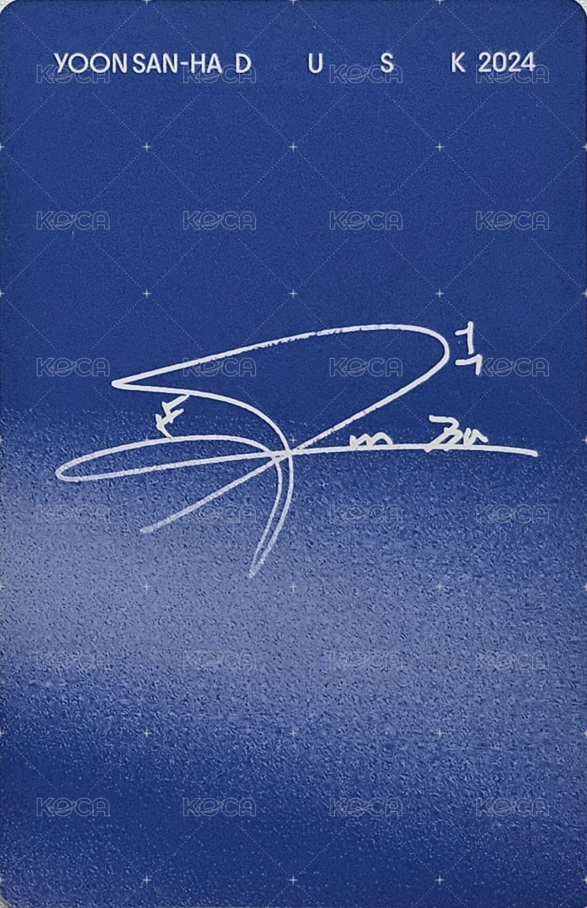 DUSK 專輯卡 Dawn ver. 背面