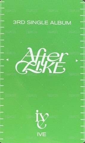 After LIKE 楠藝 簽售卡  背面