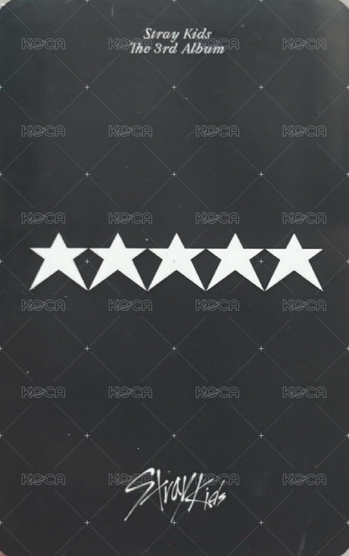 5-STAR jyp 特典卡  背面