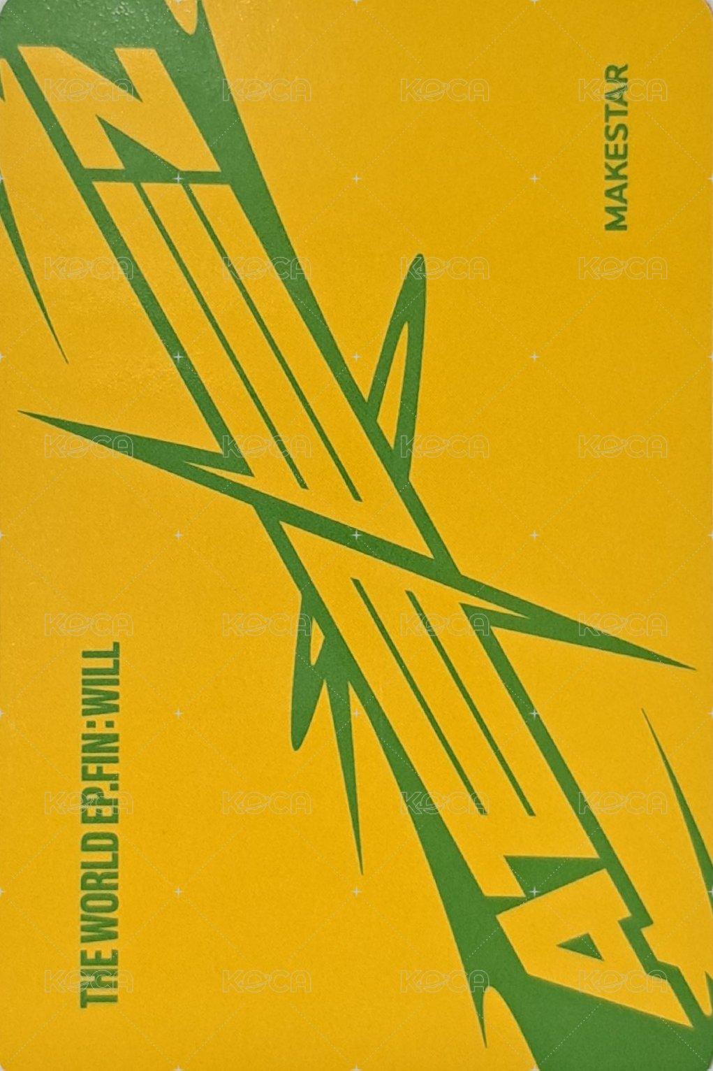 Will ms 4.0 簽售卡  背面