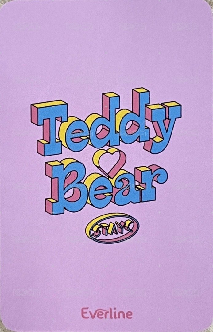 Teddy Bear el LD 第一周 幸運卡  背面