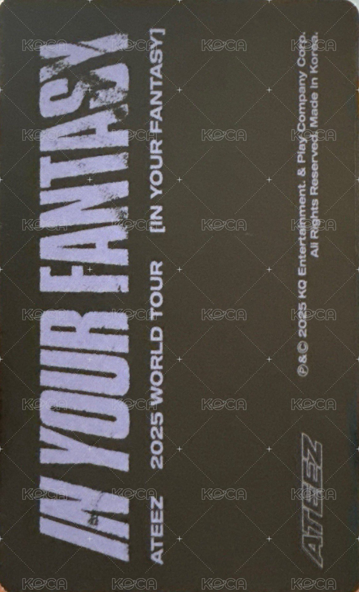 IN YOUR FANTASY 周邊卡 DUFFEL BAG 背面