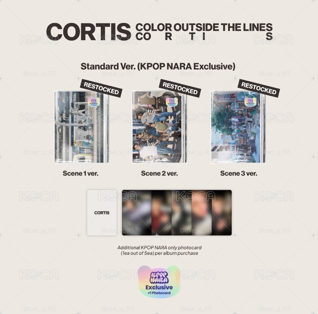 現貨餘量 Cortis 迷一 KPOPNARA 隨機魚眼特典 全新隨機未拆專 有購證