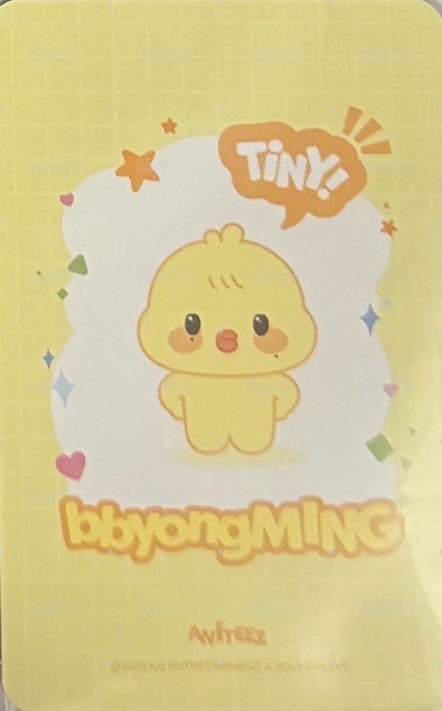 ANITEEZ IN THE CALLING 周邊卡 TINY ANITEEZ PLUSH DOLL 背面