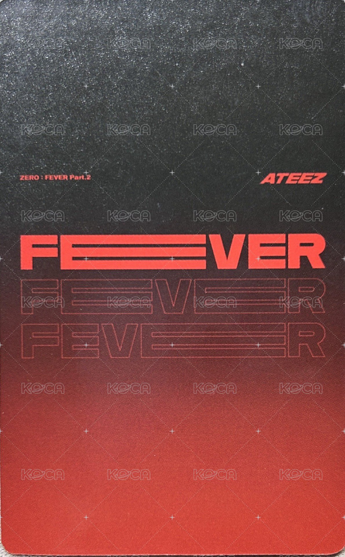 Fever pt.2 ma 1.0 簽售卡  背面