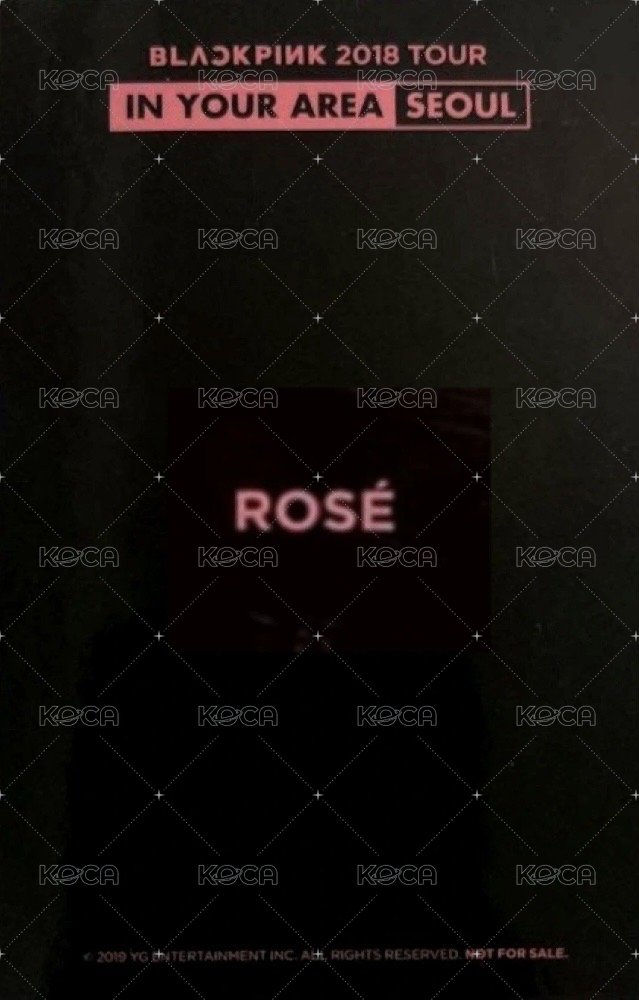 1巡 首爾黑版 演唱會 DVD / CD 卡  背面