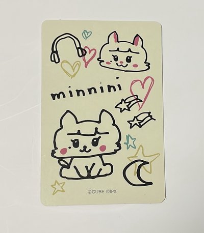 i-dle 米妮 迷七快閃店手繪小卡