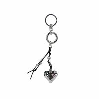 1週年快閃 鑰匙圈吊飾 金屬愛心