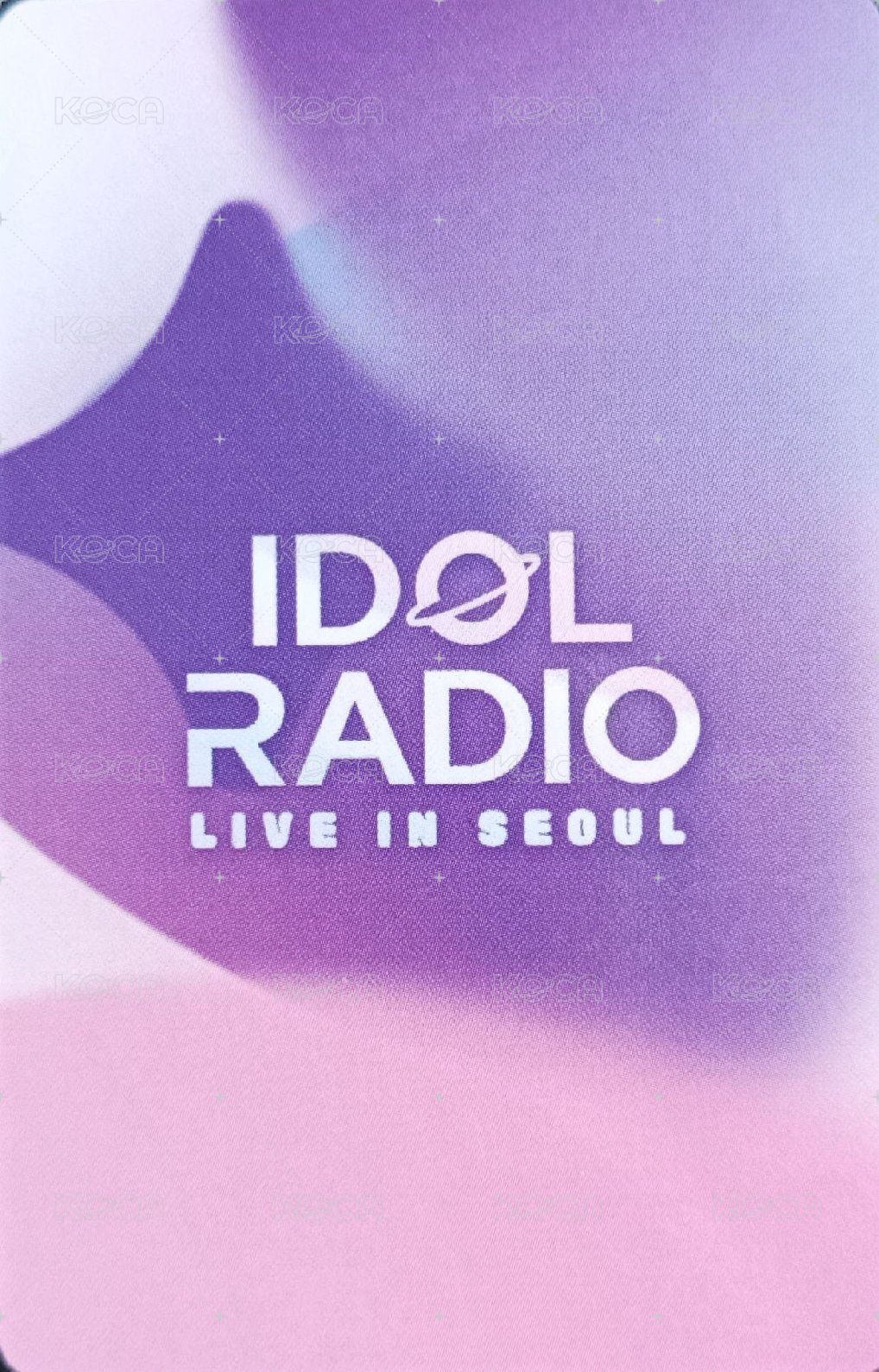 IDOL RADIO CONCERT 直播卡  背面