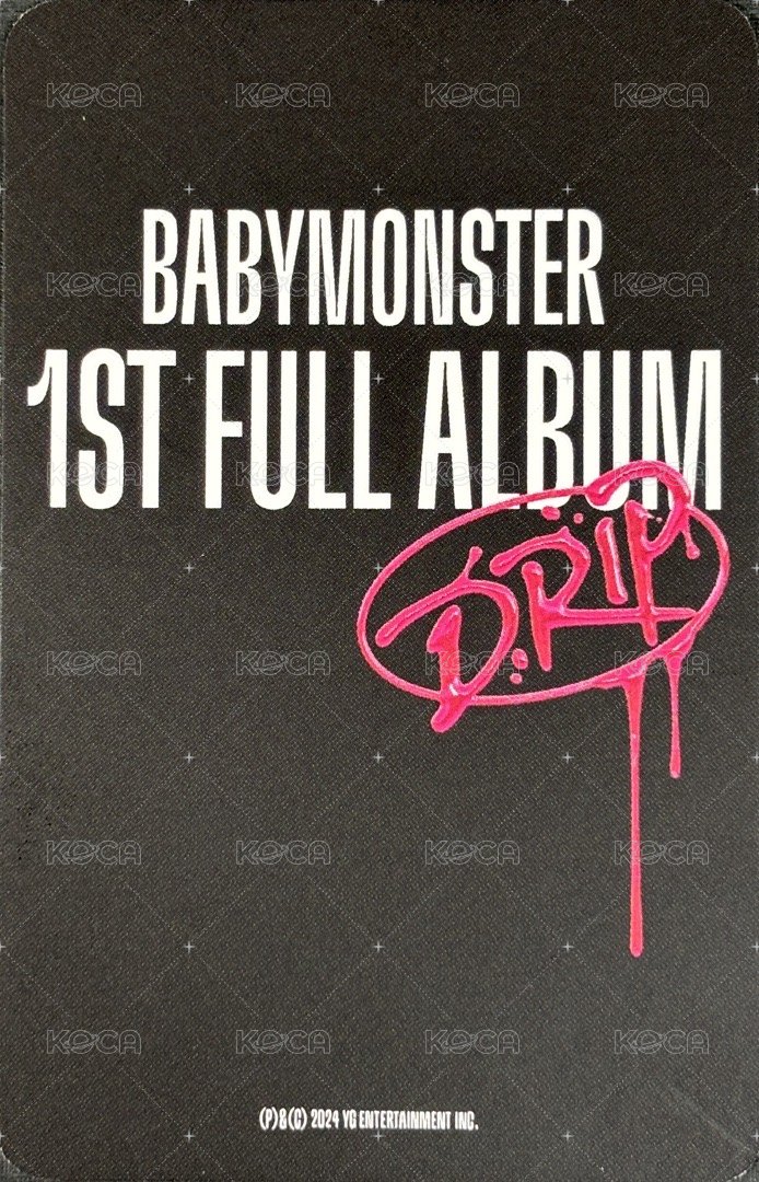 DRIP wvs 線下快閃 會員禮卡  背面