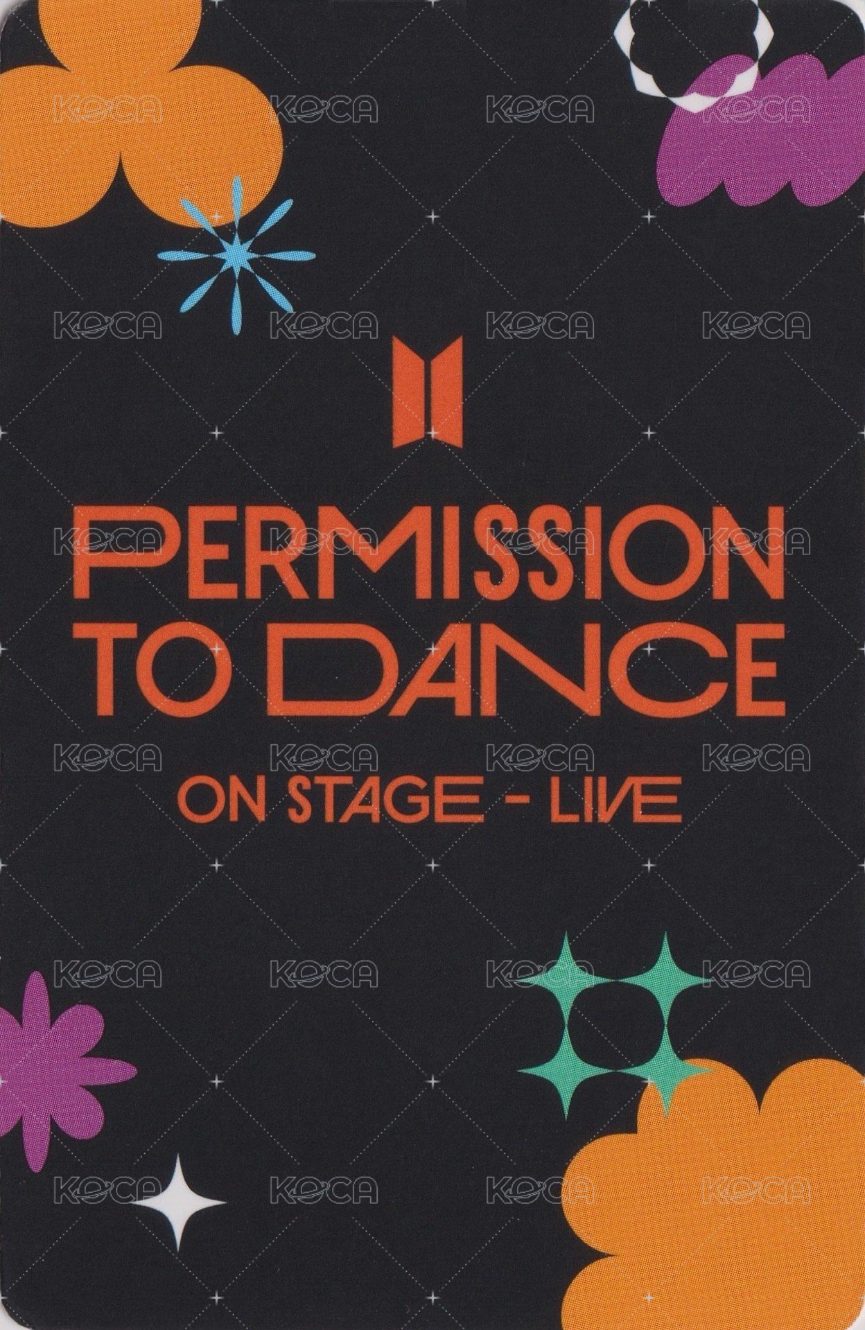 PTD Live target Exclusive 特典卡  背面