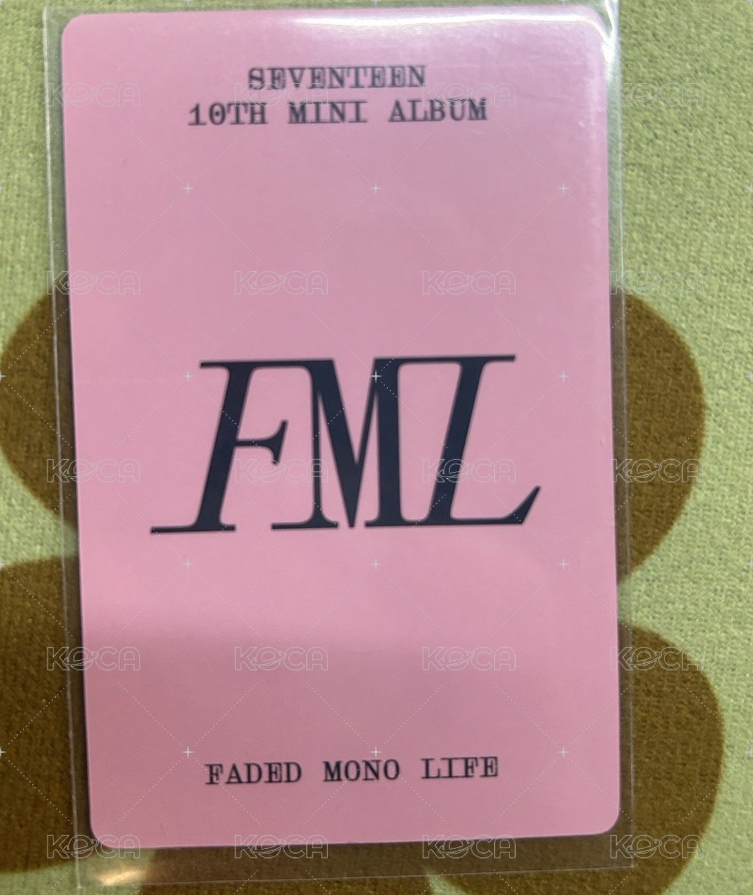 MINI10 yzy 簽售卡  背面