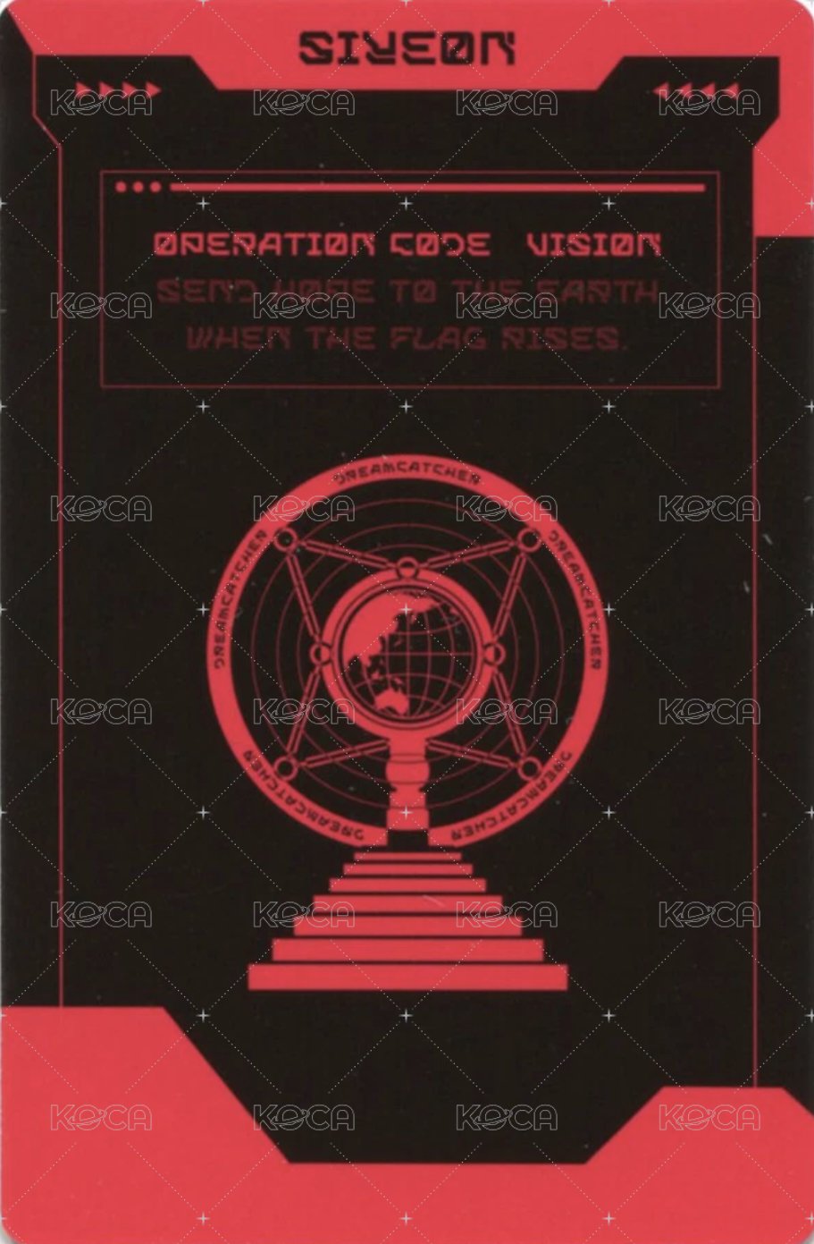 迷你七輯 專輯卡 特務卡 背面