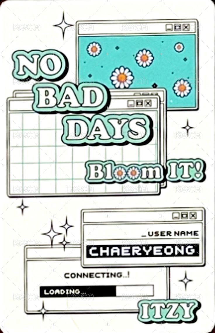 NO BAD DAYS 周邊卡 四月 背面