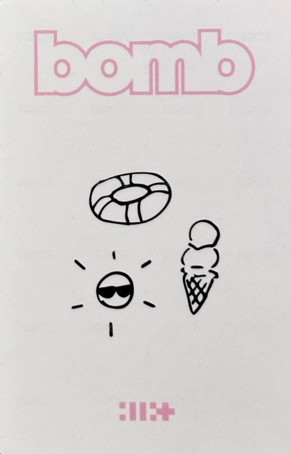 bomb yzy 5.0 幸運卡  背面