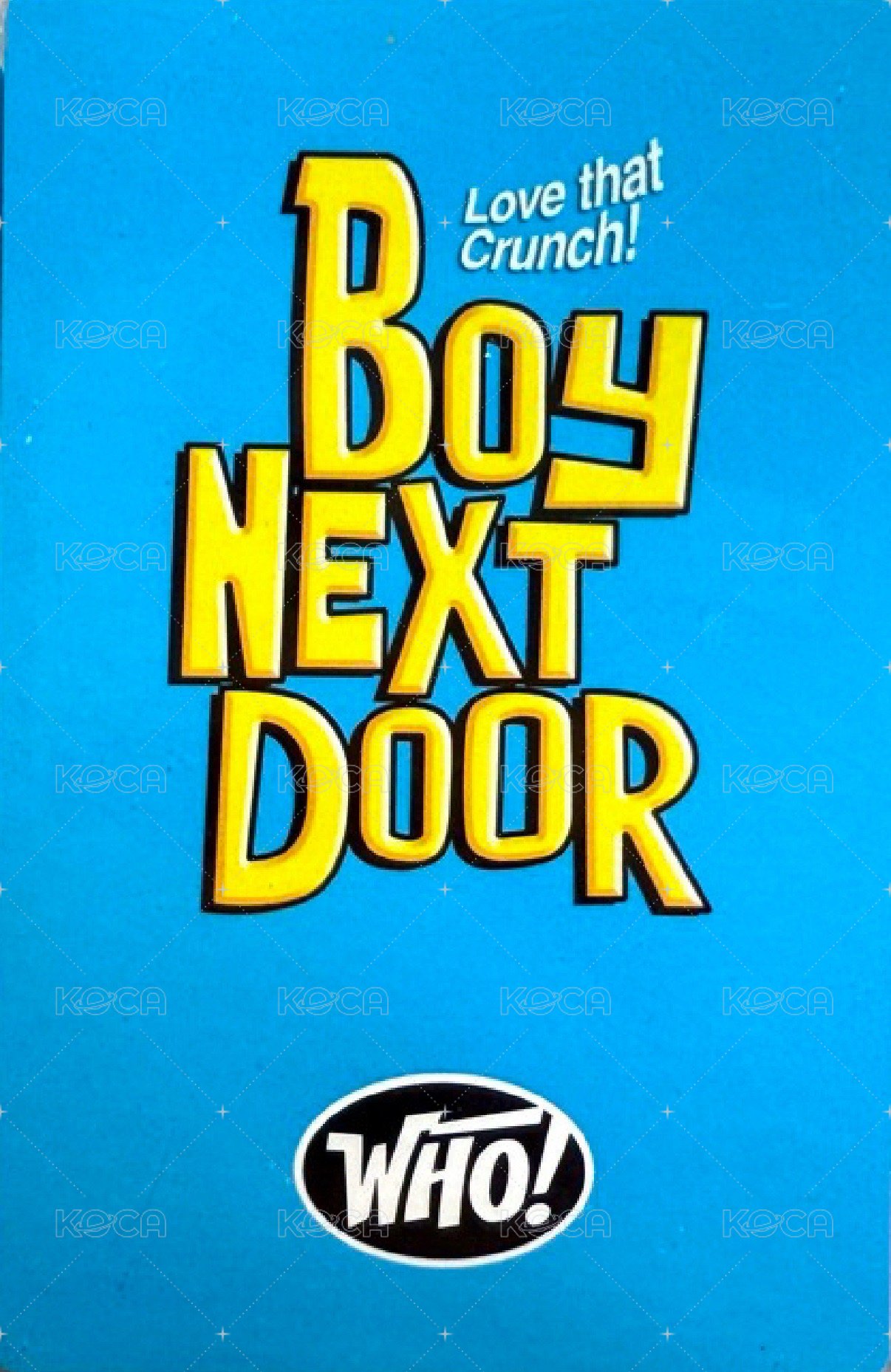 WHO! 專輯卡 Crunch 專卡 4 ver.B 背面